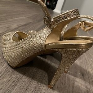 Gold Prom Heels